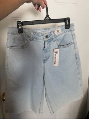 Light Blue Women's Boyfriend Denim Shorts
